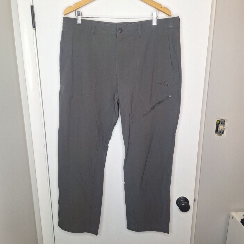 The North Face Hiking Pants Mens 38x30 Gray Zipper Pocket Outdoors
